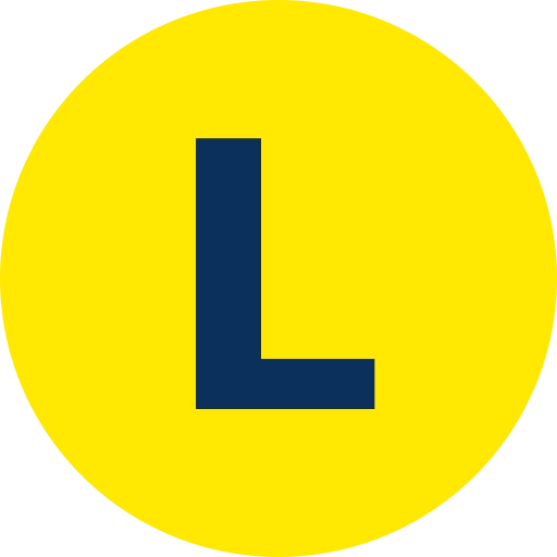 Логотип LotoClub с буквой L на жёлтом фоне